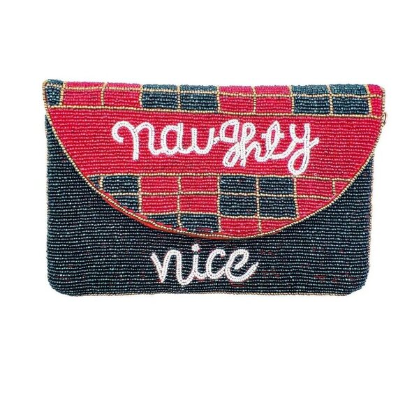 Naughty/Nice Beaded Clutch - Picture 1 of 1